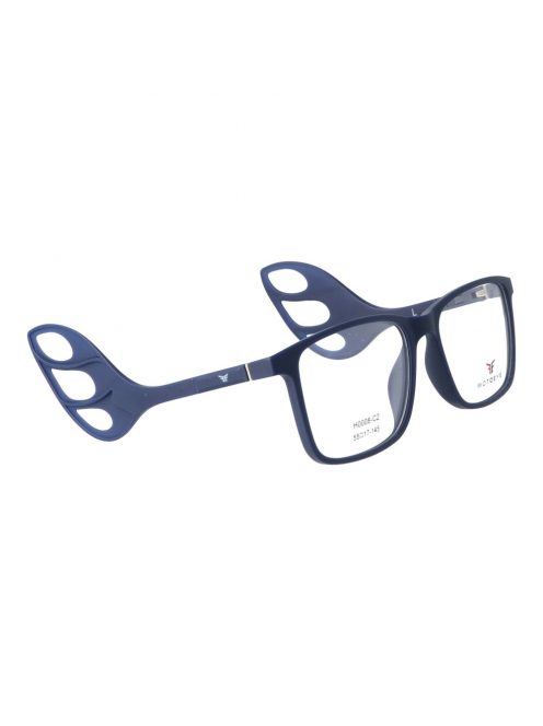 Optical frame with helmet temples + street temples + Clip-On  MOTOEYE H0008-C2 Blue, Blue